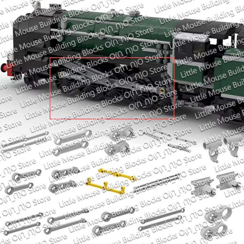 3D Printing Lego Bricks - QWERT 3D-Druck Standard-Zugräder Zug-Antriebswellen Zug-Antriebsstangen Seltene