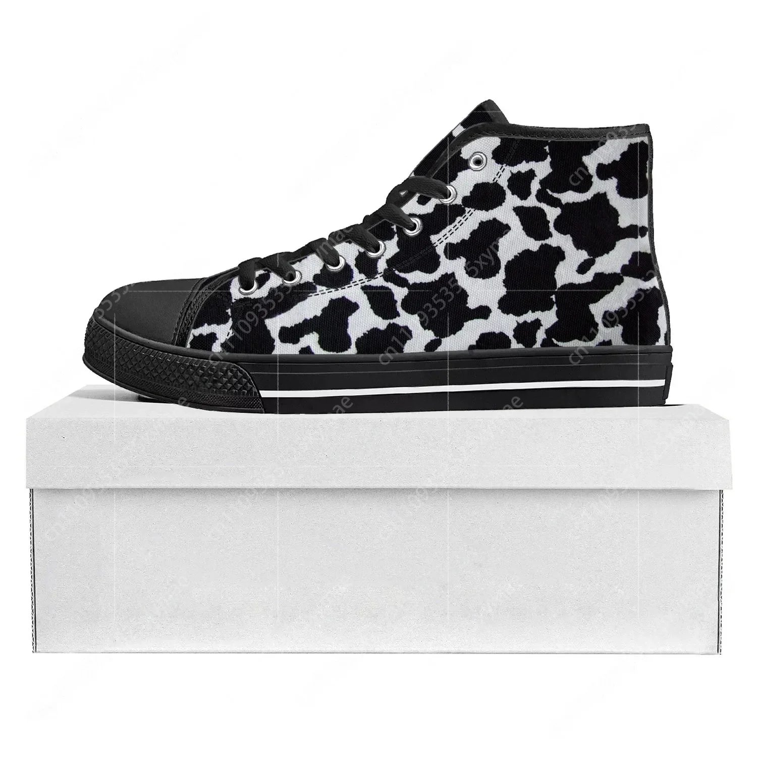 3D Printing Custom - Kuhmuster 3D-Druck High-Top Hochwertige Sneaker für