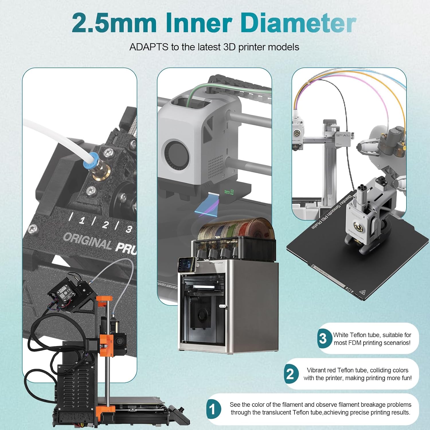 PTFE-Schlauch für Bambu Lab P1 – 3D Printing Industry Bewertung und Preis