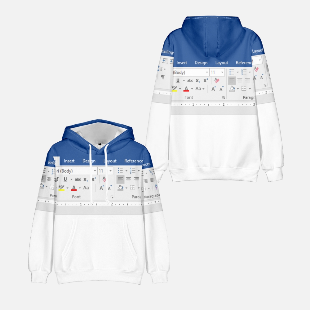 Casual Excel Hoodie Für Männer – 3D Printing Online Service Bewertung und Preis