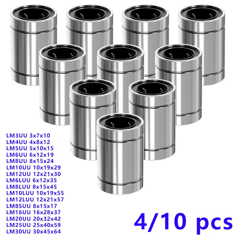 4/10PCS LM8UU LM10UU LM16UU LM – 3D Printing Guide Bewertung und Preis